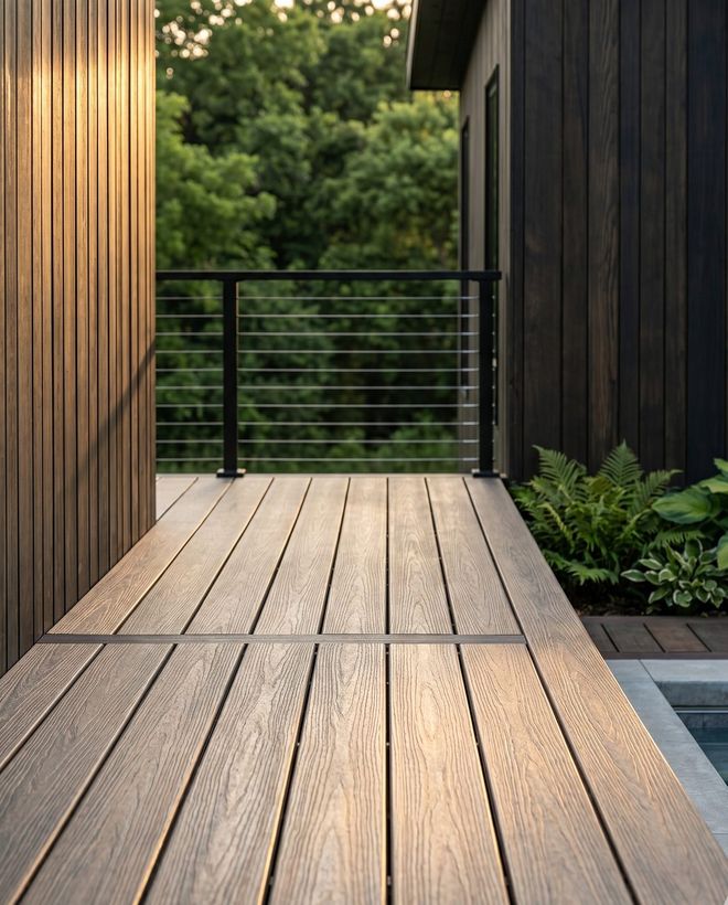 Composite deck, built tight & flat