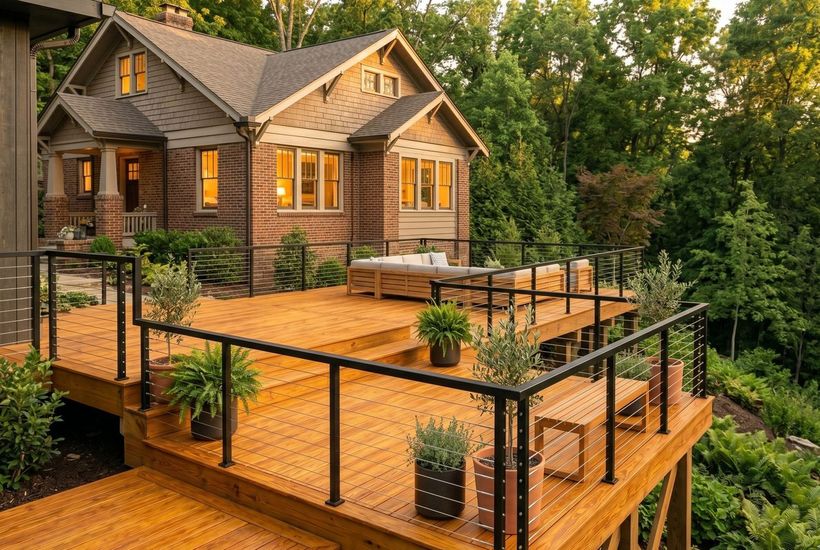 Deck & home